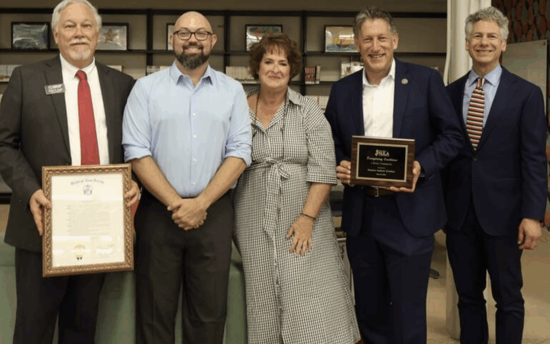 New Jersey Library Association Presents Zwicker With Library Champion Award in Hillsborough